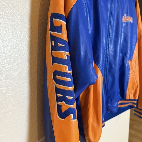 University Of Florida Gators Vintage Steve & Barry's Faux  Leather Jacket Size M - Picture 3 of 16